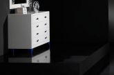 Cómoda de dormitorio de diseño con 4 cajones
